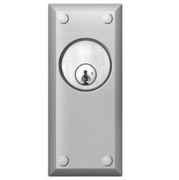 SDC 800 Narrow Mount 1/4 inch Aluminum Plate Key Switch